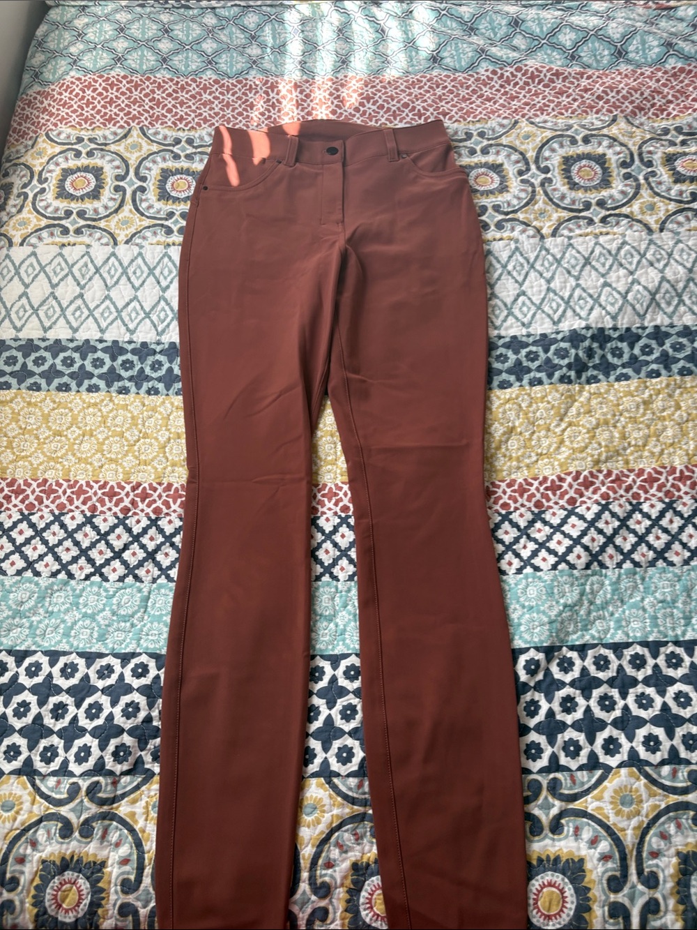 lululemon athletica Skinny Pants in Rust Brown